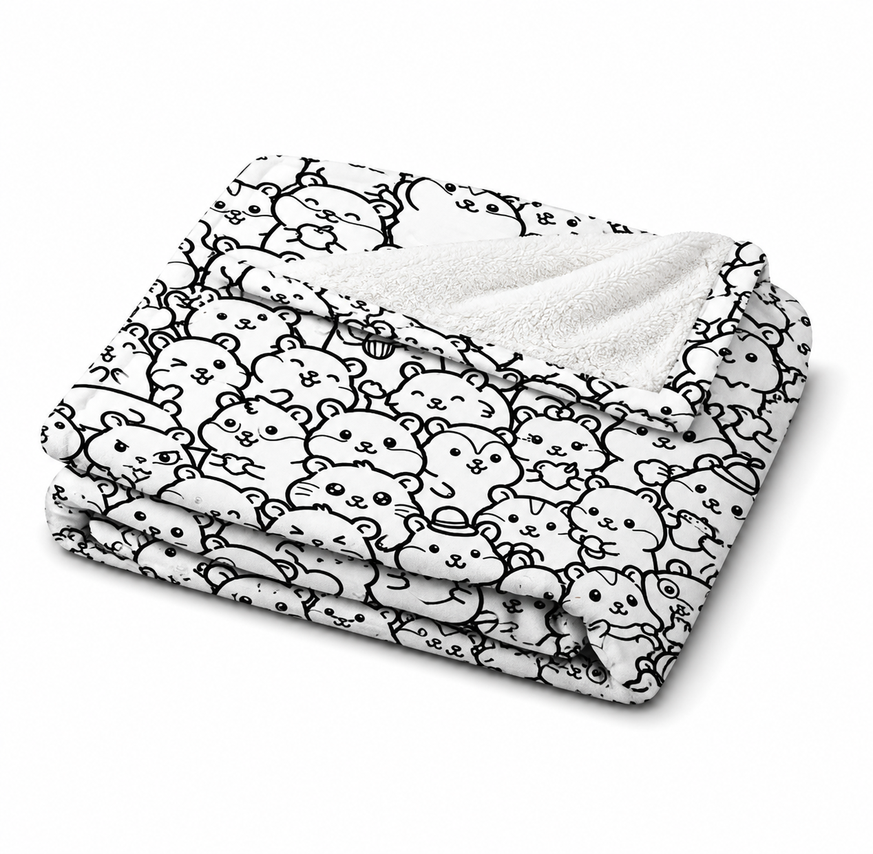 🐹 Happy Hamster Coloring Blanket 🎨🌈 Free drawstring bag included 👈🏼
