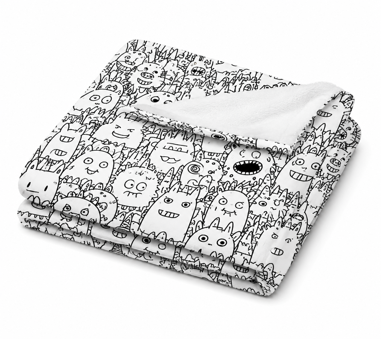 👾 Magical Monster Coloring Blanket 🎨 Free drawstring bag included 👈🏼