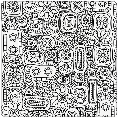 🎨 Creative Relaxation Coloring Blanket  🌈✨ Free drawstring bag included 👈🏼