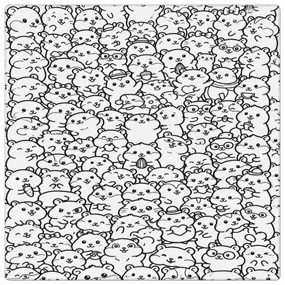 🐹 Happy Hamster Coloring Blanket 🎨🌈 Free drawstring bag included 👈🏼