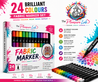 🎨 Premium Fabric Art Marker Set ✨🖌️